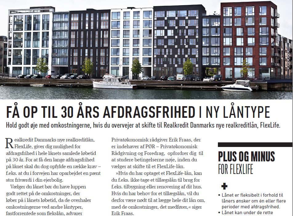 Omtale af PØR og Erik Fraas i Penge & Privatøkonomi