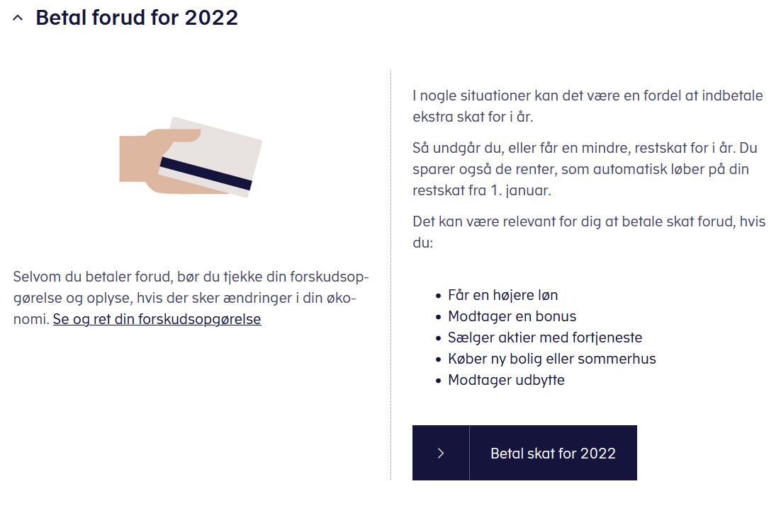 Betaling af restskat 2021